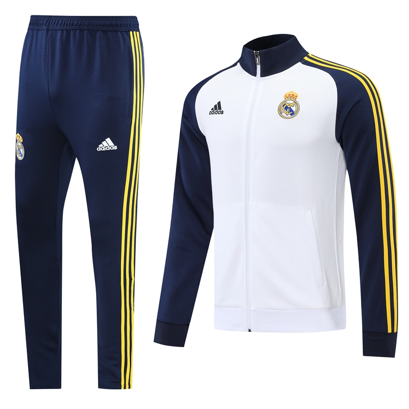 AAA Quality Real Madrid 22/23 Tracksuit - White/Navy Blue